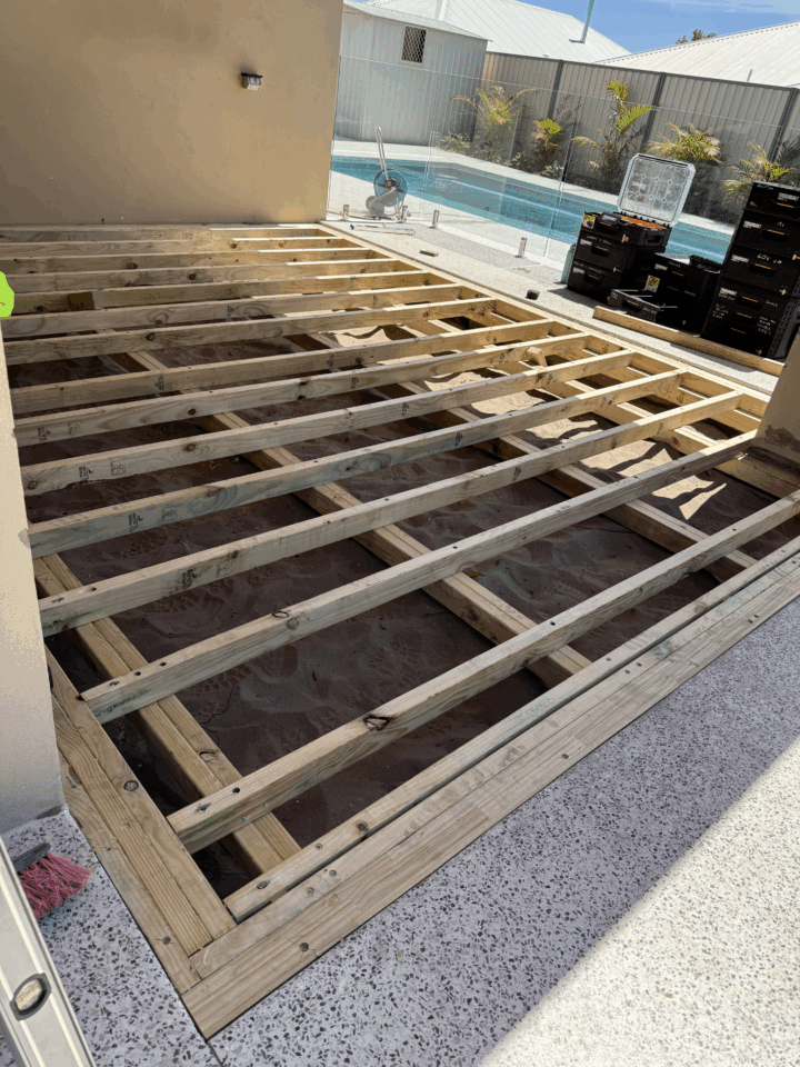 Why Use a Treated Pine Decking Frame under Composite Boards? 2 Treated Pine Decking Frame Ready For Composite Boards