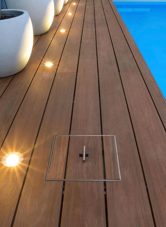 Deck Ligthing And Decking Accessories Creating A Lux Poolside Ambience