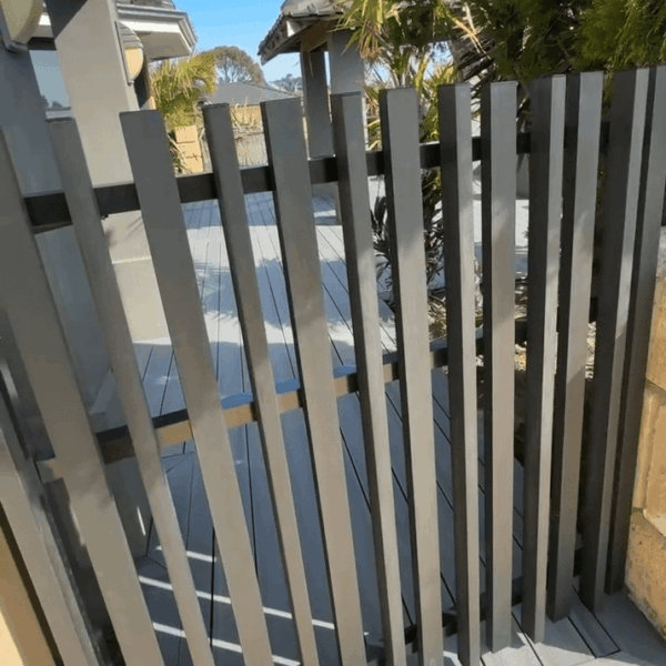 What Are Composite Fence Panels and How Are They Used? 1 Renewscape Composite Fencing Job